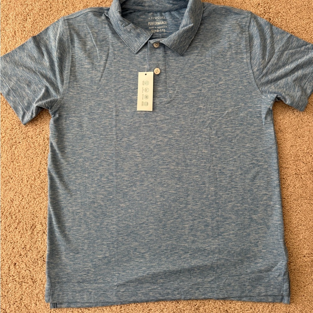 CrewCuts Short Sleeve Performance Polo Shirt